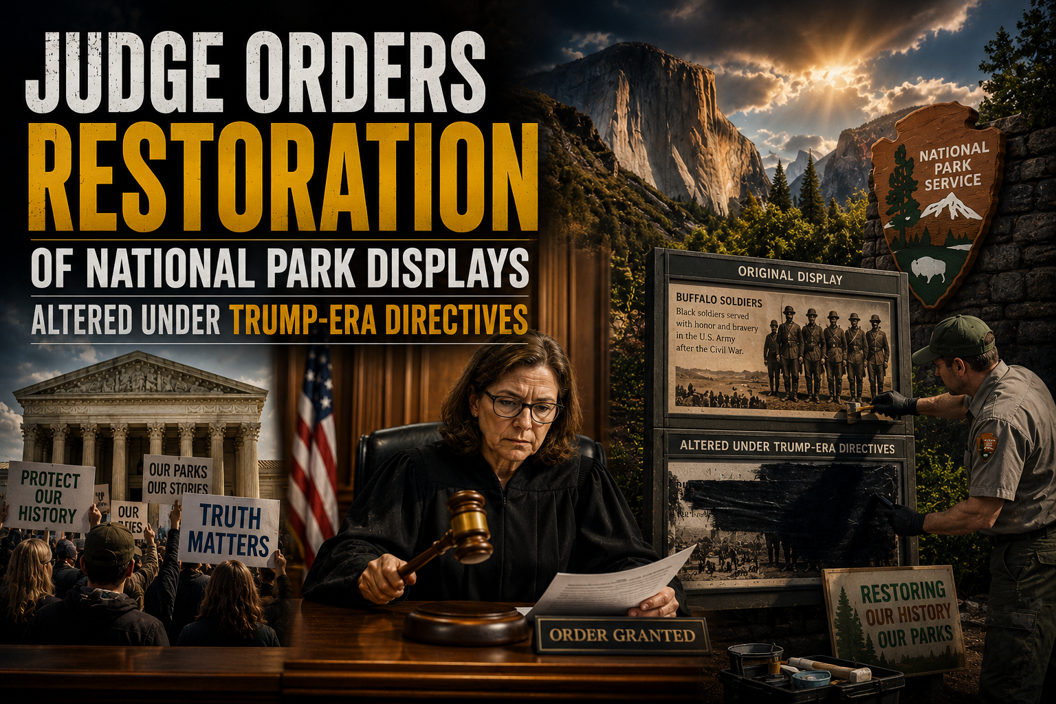 Federal Judge Orders Trump Administration to Restore National Park History Displays Before July Deadline