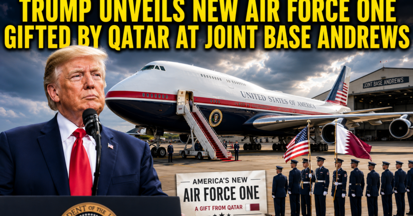 Trump Unveils New Air Force One Gifted by Qatar at Joint Base Andrews