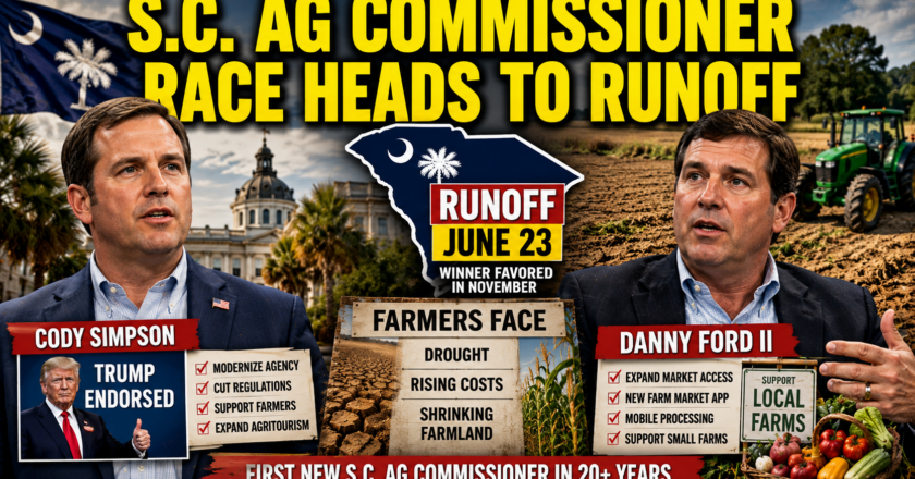 South Carolina GOP Agriculture Commissioner Race Heads to Runoff as Farmers Face Growing Challenges