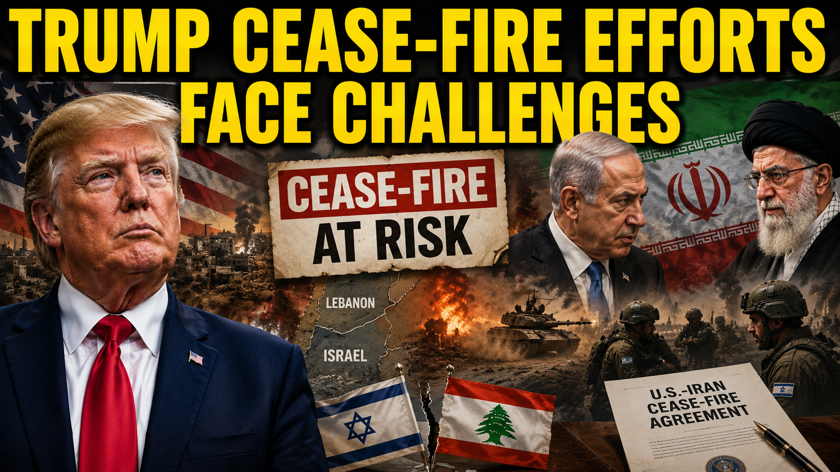 Trump Cease-Fire Efforts Face Challenges as Israel-Lebanon Tensions Persist