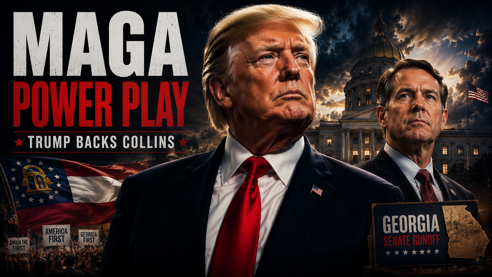 Trump Backs Mike Collins in Georgia Runoff, Reshaping Key Senate Race