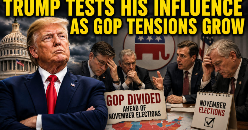 Trump Tests His Influence as GOP Tensions Grow Ahead of November Elections