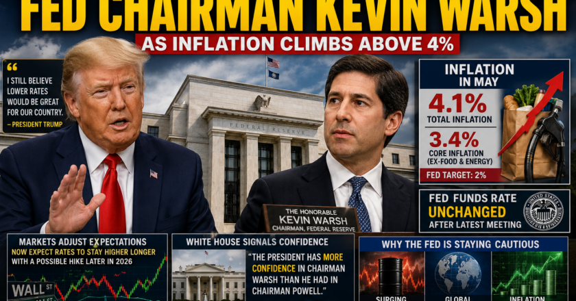 Trump Eases Pressure on Fed Chairman Kevin Warsh as Inflation Climbs Above 4%