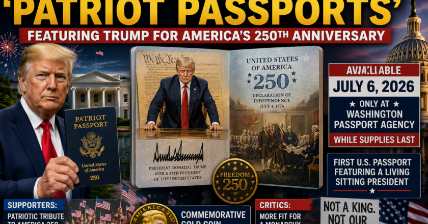 White House Unveils ‘Patriot Passports’ Featuring Trump for America’s 250th Anniversary