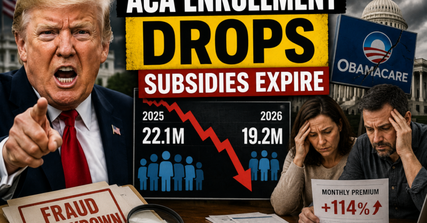 ACA Enrollment Drops as Enhanced Subsidies Expire and Trump Administration Cites Fraud Crackdown