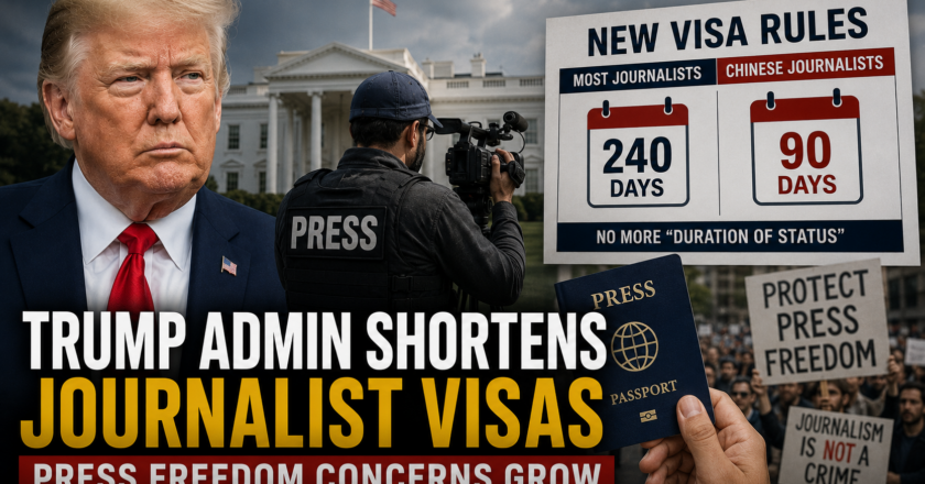 Trump Administration Shortens Foreign Journalist Visas, Raising Press Freedom Concerns