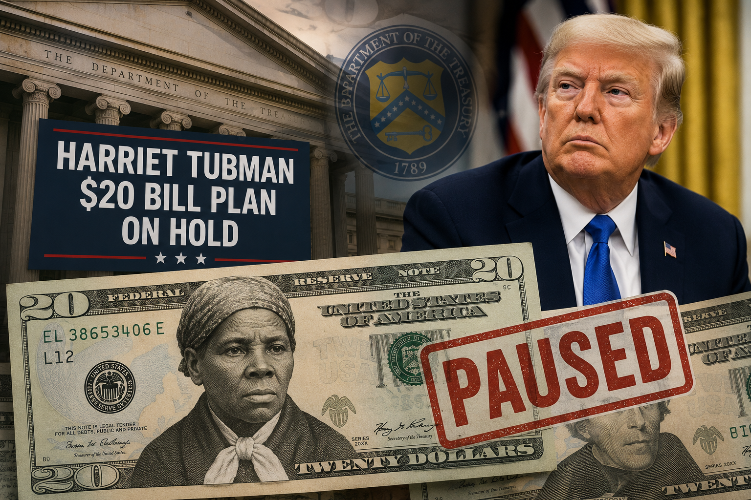 Trump Administration Puts Harriet Tubman $20 Bill Plan on Hold