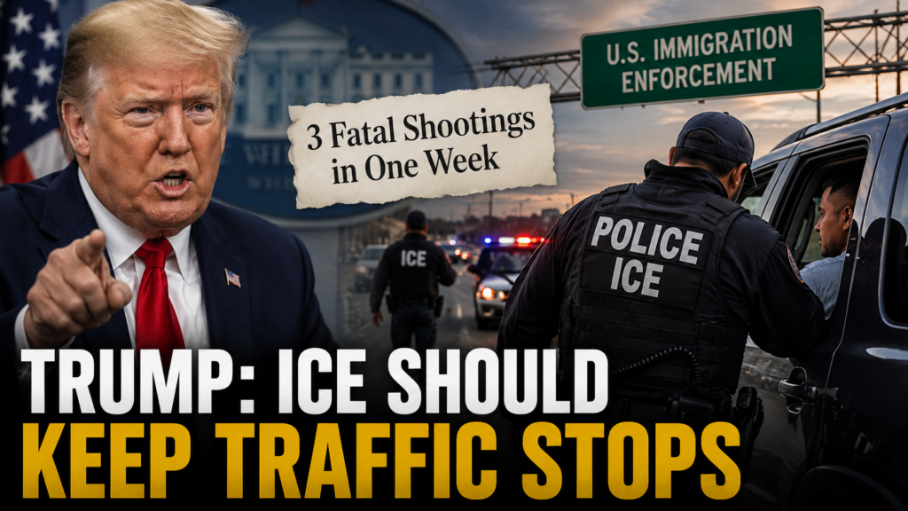 Trump Says ICE Should Continue Traffic Stops Despite Recent Fatal Shootings