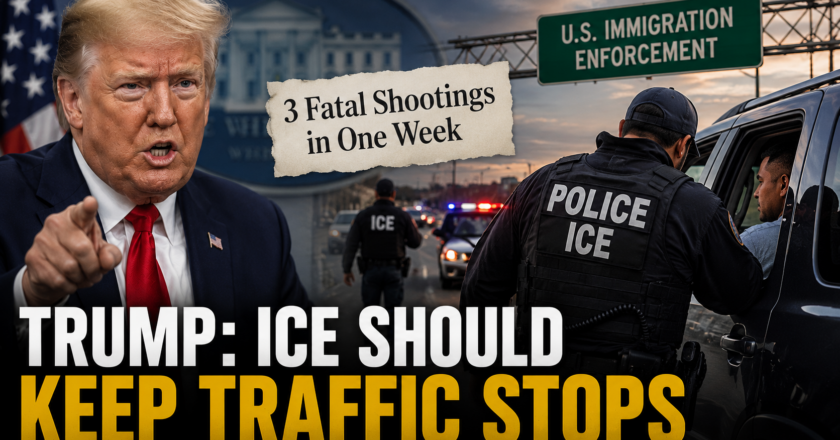 Trump Says ICE Should Continue Traffic Stops Despite Recent Fatal Shootings