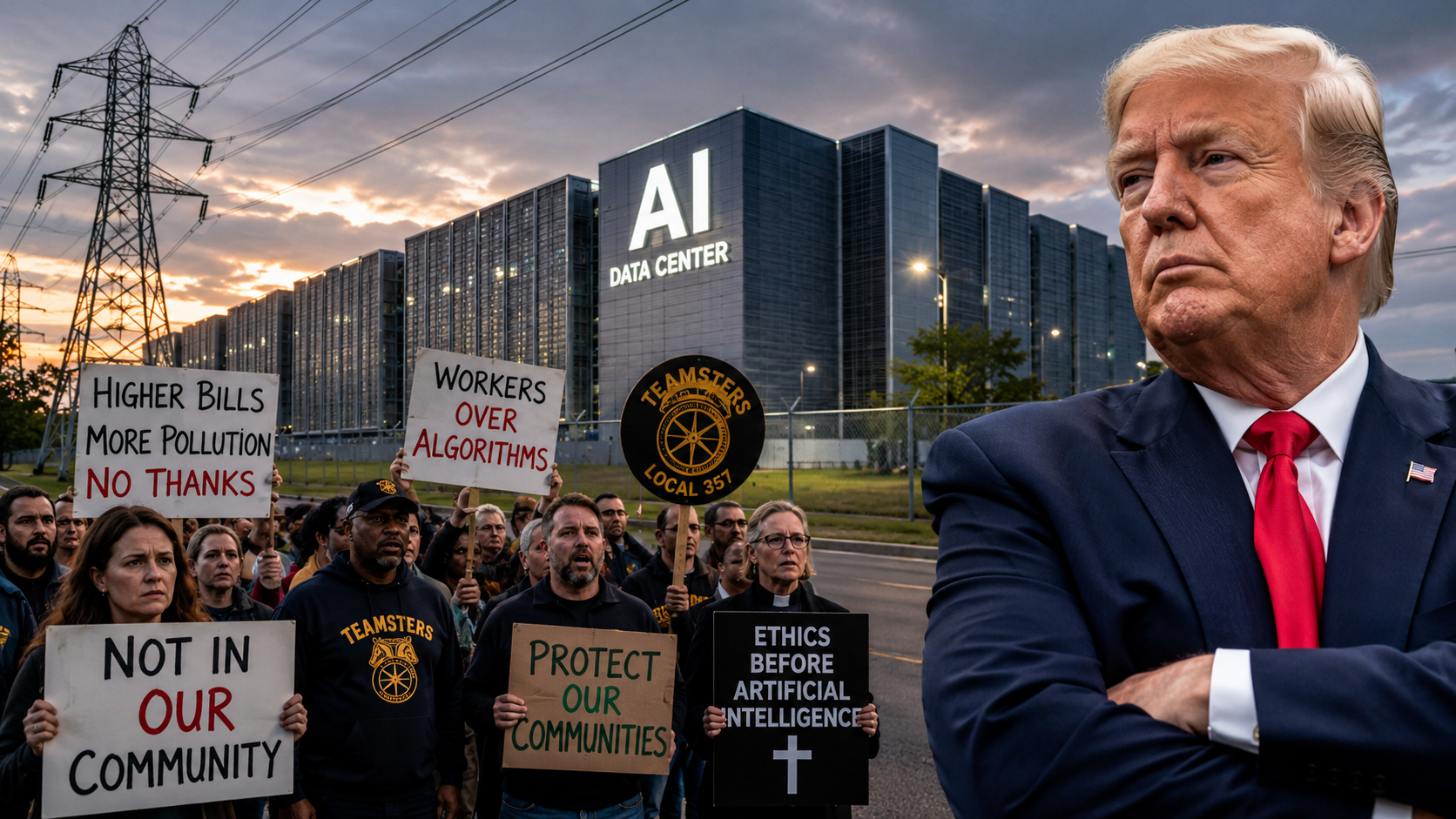 Trump’s AI Data Center Expansion Faces Growing Local Backlash Ahead of Midterm Elections