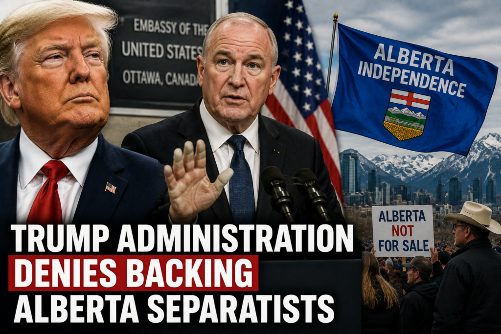 U.S. Ambassador Pete Hoekstra discusses the Trump administration's position on Alberta separatists during an interview in Canada.