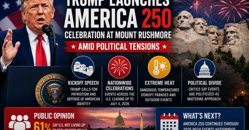 Trump Launches America 250 Celebration at Mount Rushmore Amid Political Tensions