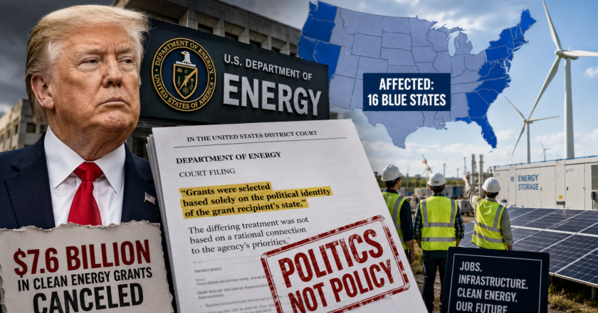 Trump Administration Admits Clean Energy Grants Were Canceled Based on Politics