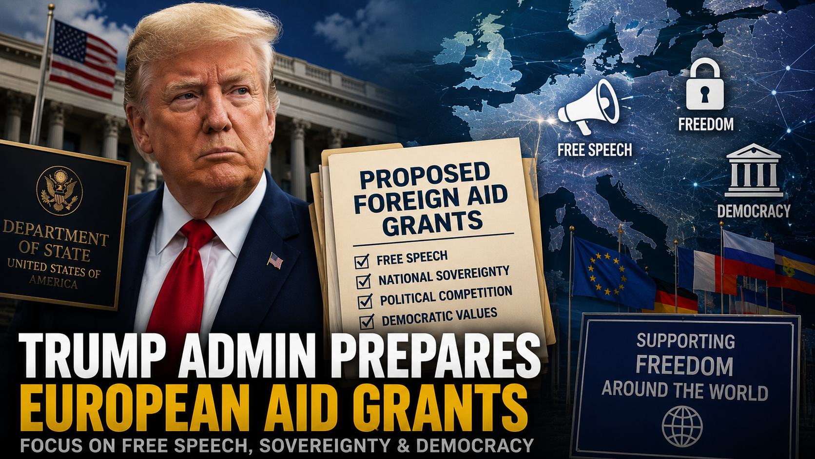 Trump Administration Prepares European Grants to Advance Free Speech and Foreign Aid Priorities