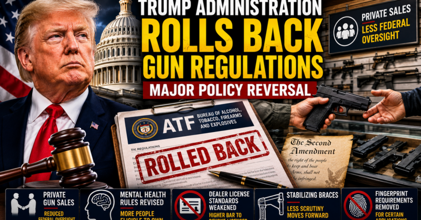 Trump Administration Rolls Back Gun Regulations on Private Sales and Mental Health Reporting