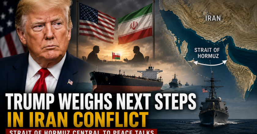 Trump Weighs Next Steps in Iran Conflict as Strait of Hormuz Remains Central to Peace Talks