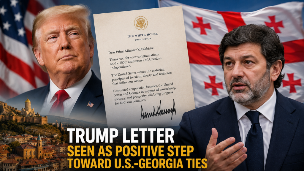 President Donald Trump's letter to Georgian Prime Minister Irakli Kobakhidze discussing future U.S.-Georgia cooperation