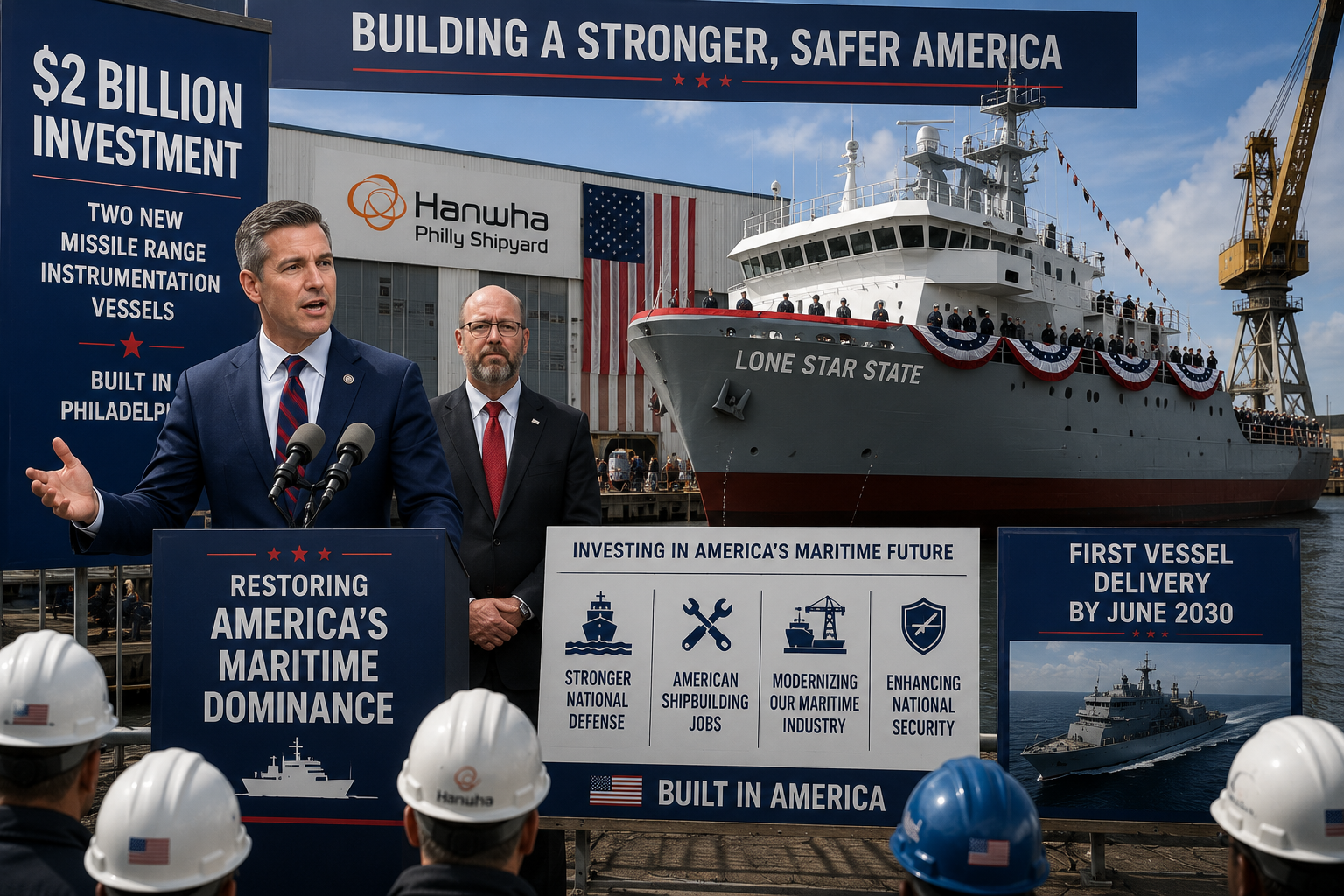 Trump Administration Announces $2 Billion Investment to Build Two New Military Ships in Philadelphia