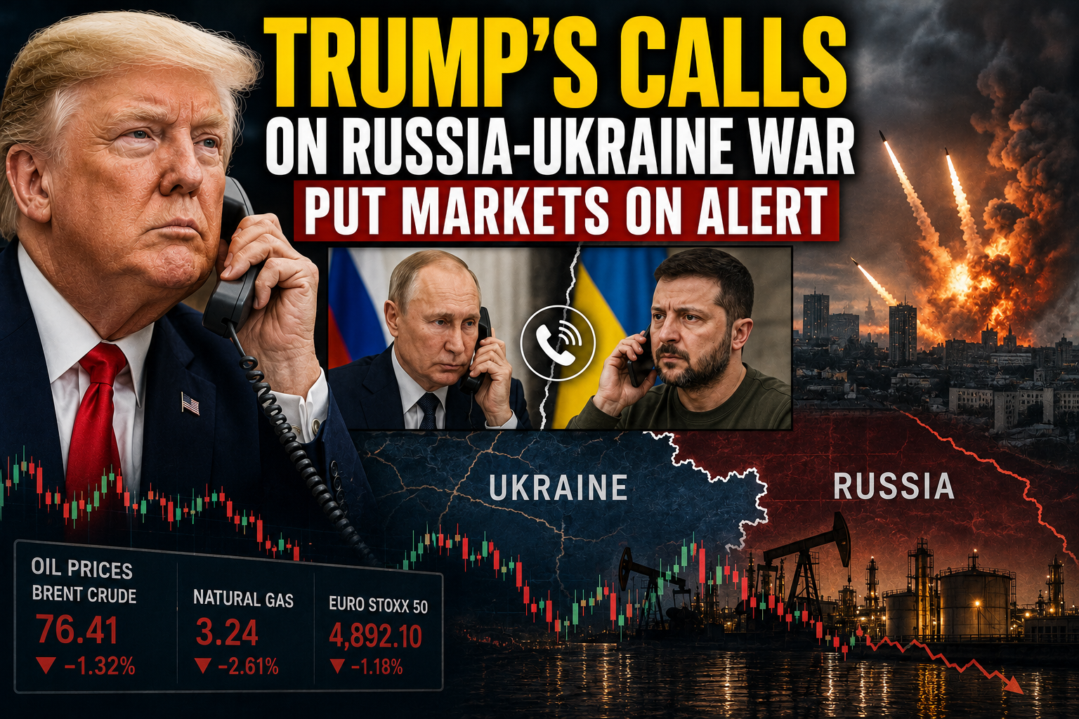 Trump’s Calls on Russia-Ukraine War Put Markets on Alert Ahead of NATO Summit