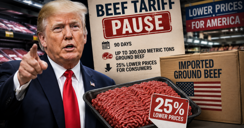 Trump Temporarily Waives Higher Beef Tariffs to Lower Prices
