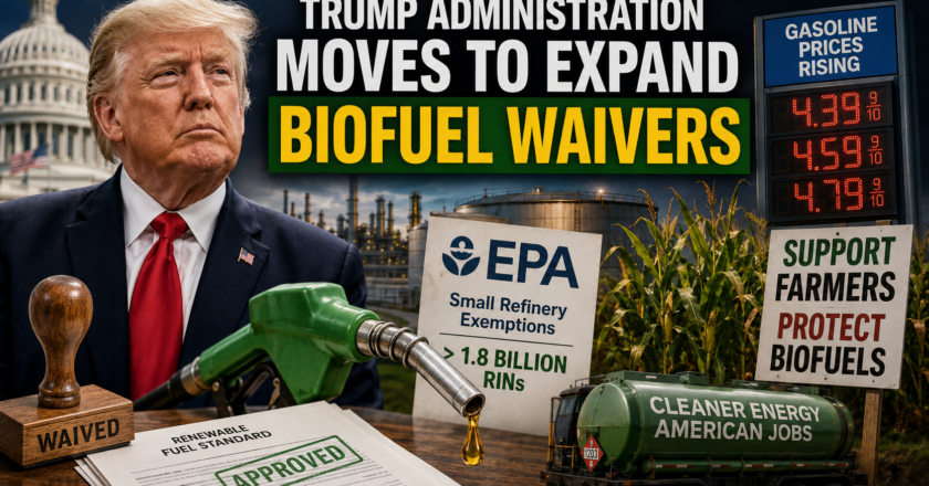 Trump Administration Moves to Expand Biofuel Waivers