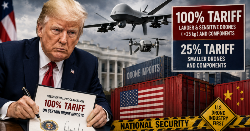 Trump Announces 100% Tariff on Certain Drone Imports