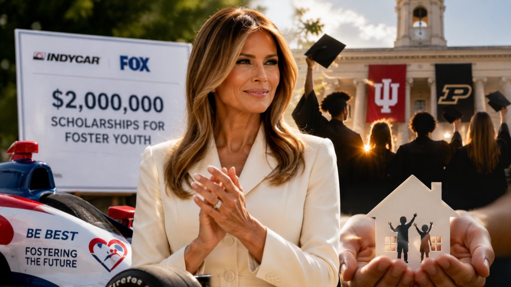 Melania Trump announces Fostering the Future scholarships for Indiana University and Purdue University