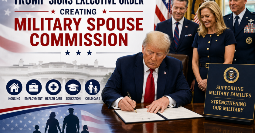 Trump Signs Executive Order Creating Military Spouse Commission