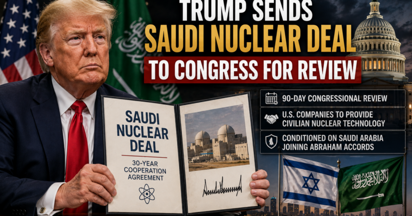 Trump Sends Saudi Nuclear Deal to Congress for Review