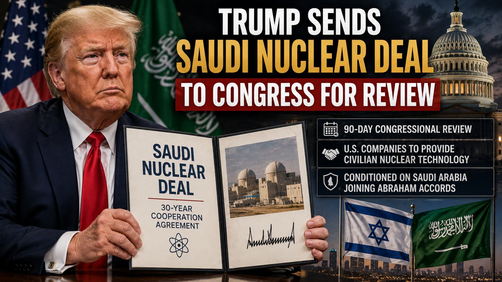 Trump Sends Saudi Nuclear Deal to Congress for Review