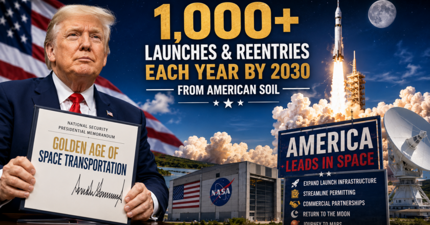 Trump Launches “Golden Age of Space Transportation” With 1,000-Launch Goal