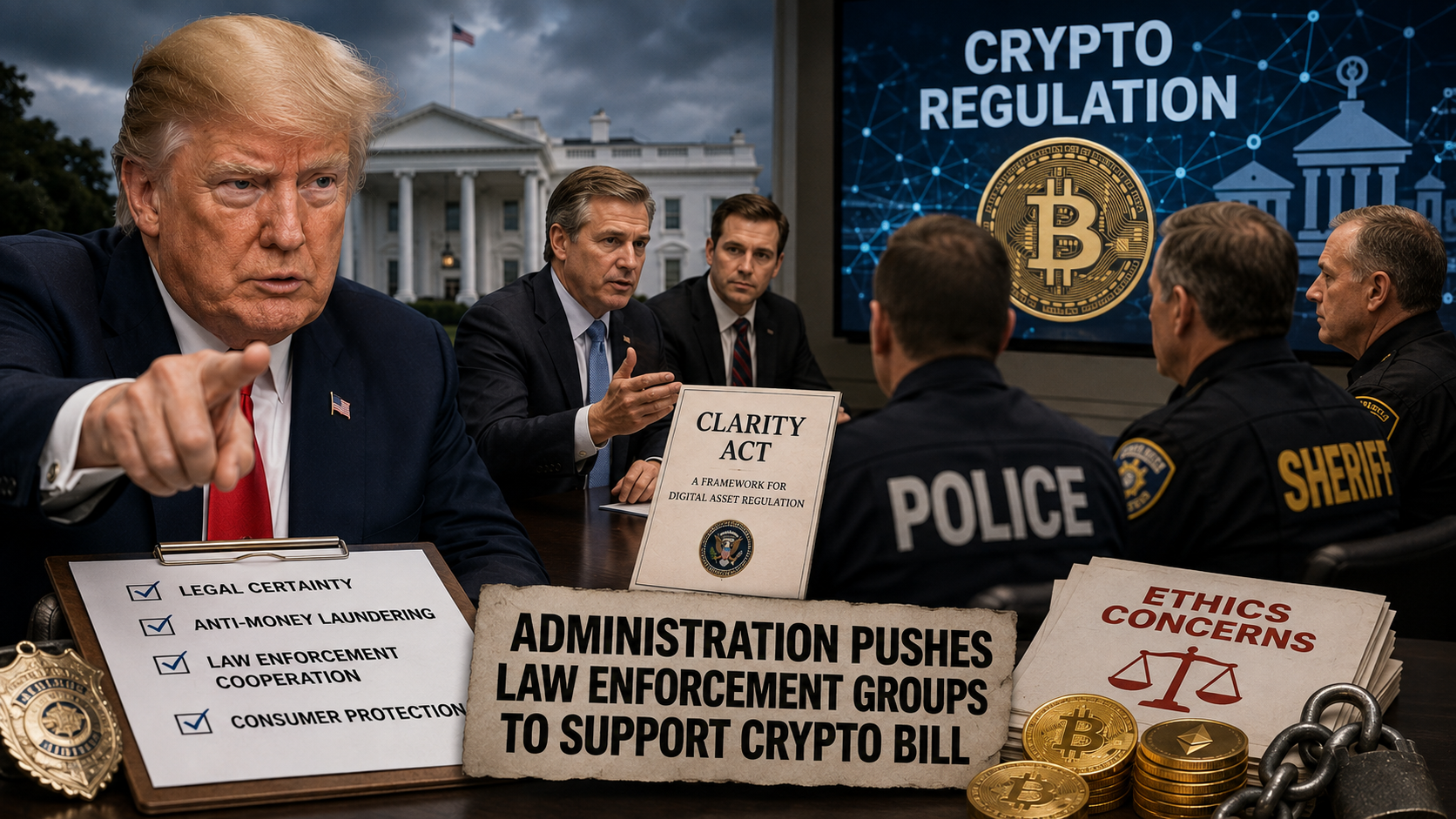 Trump Administration Pressures Law Enforcement Groups to Support Cryptocurrency Legislation