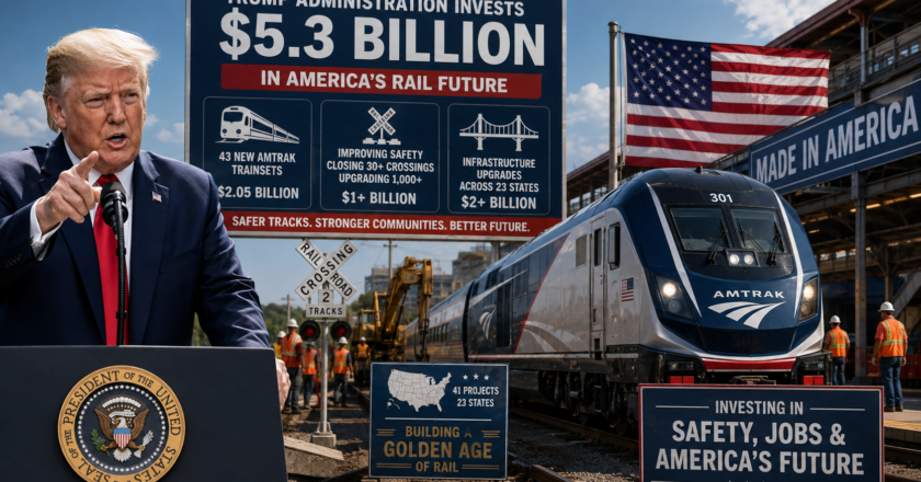 Trump Administration Announces $5.3 Billion Rail Investment