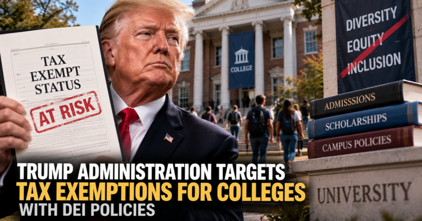 Trump Administration Targets Tax Exemptions for Colleges With DEI Policies