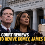 Appeals Court Reviews DOJ Bid to Revive Comey, James Cases