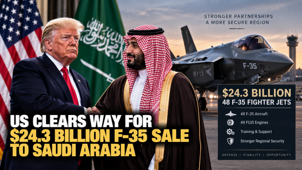 US Clears Way for $24.3 Billion F-35 Sale to Saudi Arabia