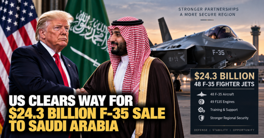 US Clears Way for $24.3 Billion F-35 Sale to Saudi Arabia