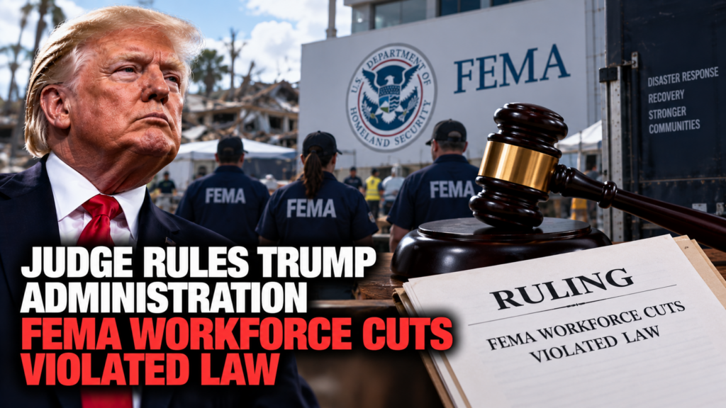 Judge Rules Trump Administration FEMA Workforce Cuts Violated Law