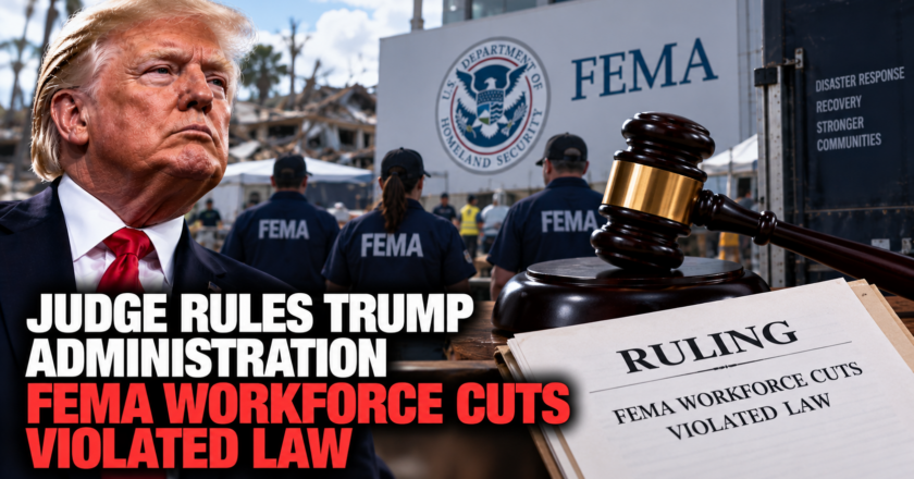 Judge Rules Trump Administration FEMA Workforce Cuts Violated Law