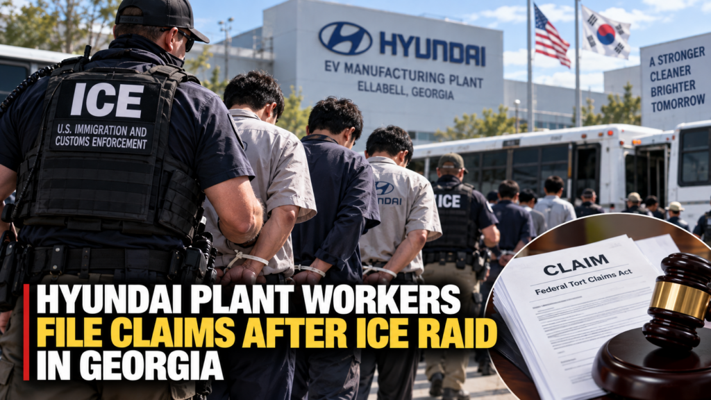South Korean Hyundai plant workers file claims after an ICE immigration raid in Georgia