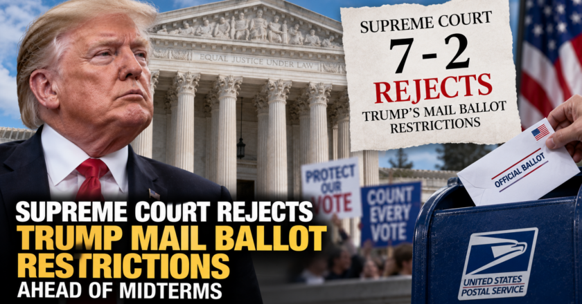 Supreme Court Rejects Trump Mail Ballot Restrictions Ahead of Midterms