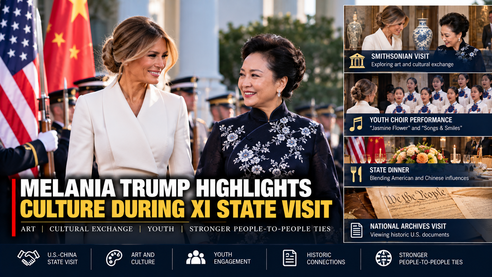 Melania Trump Highlights Culture During Xi State Visit