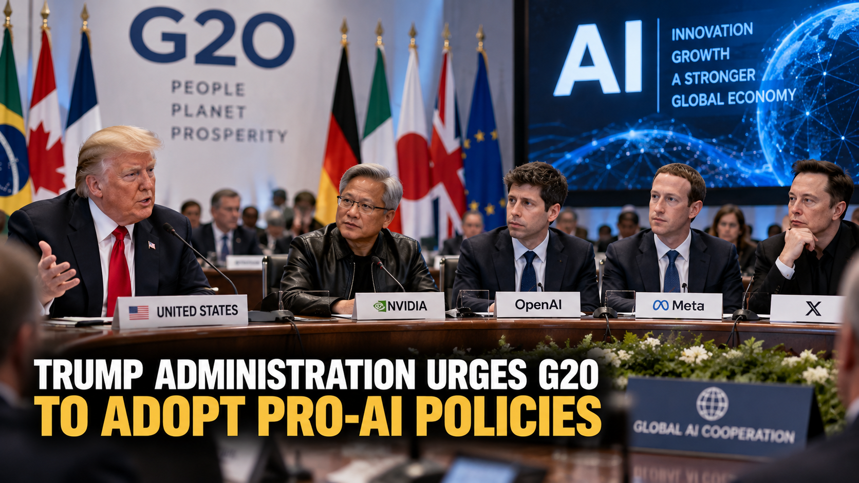 Trump Administration Urges G20 to Adopt Pro-AI Policies