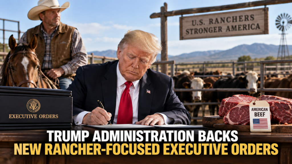 President Trump signs rancher-focused executive orders supporting U.S. cattle producers
