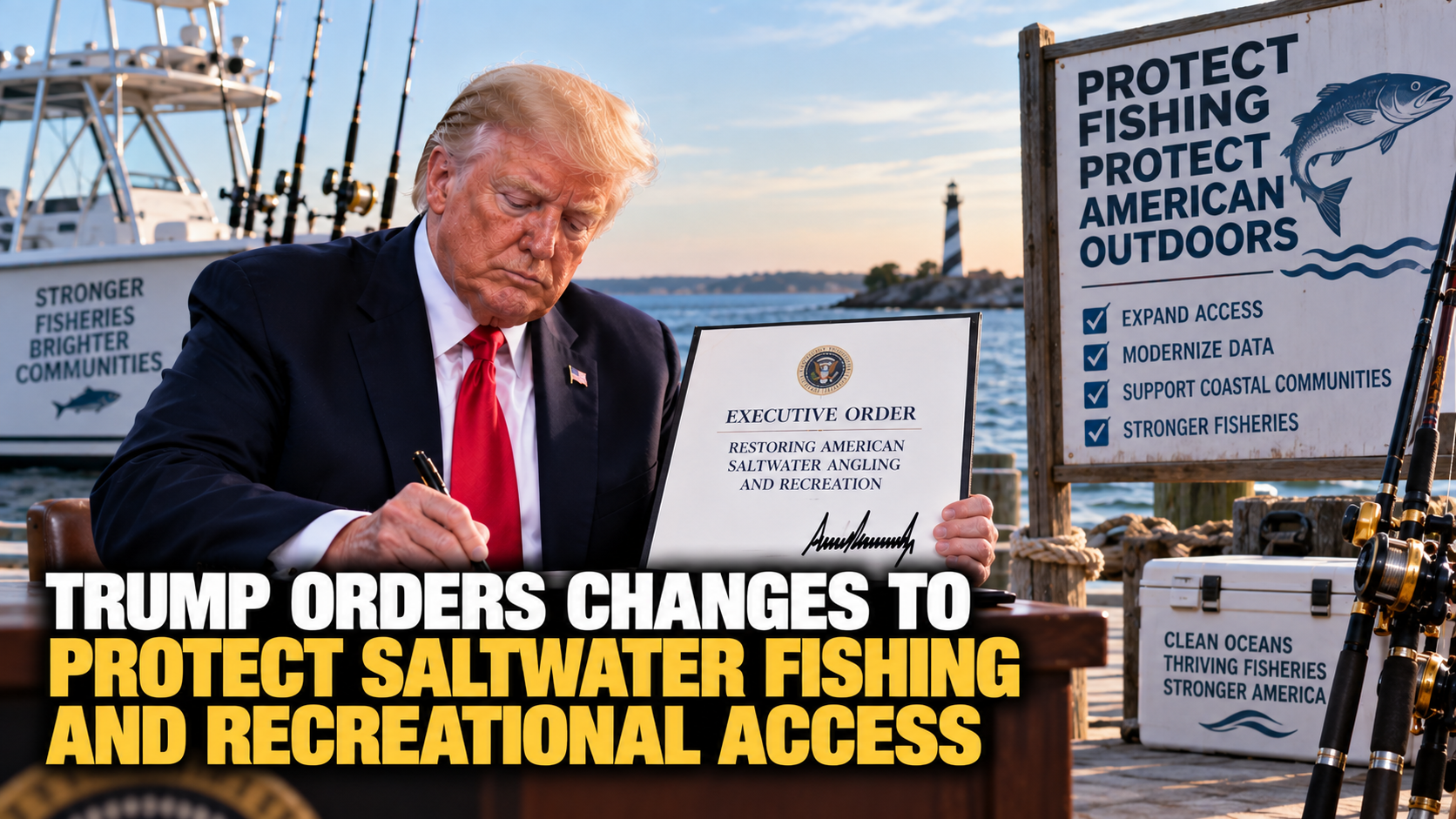 Trump Orders Changes to Protect Saltwater Fishing and Recreational Access