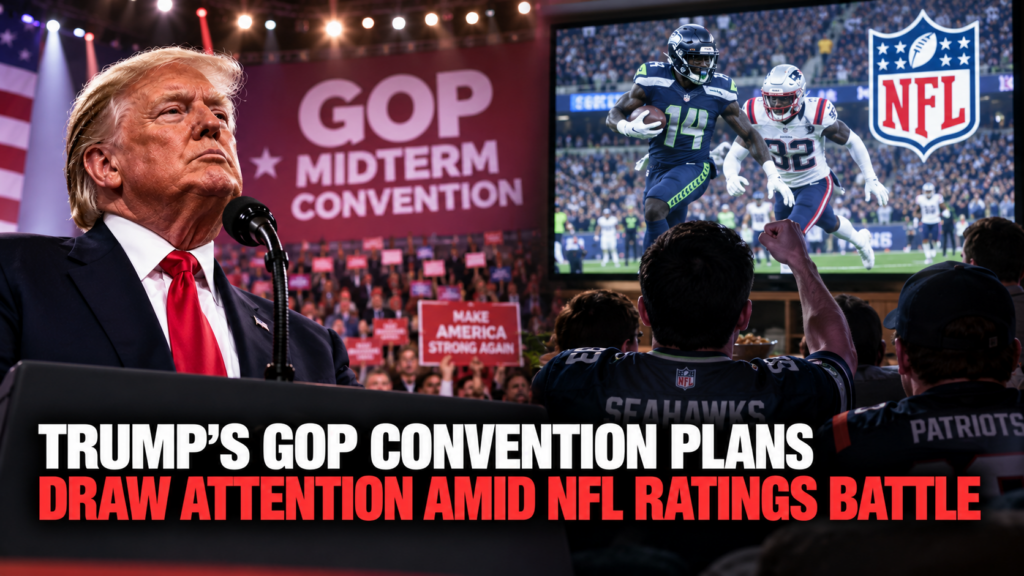 Trump’s GOP Convention Plans Draw Attention Amid NFL Ratings Battle