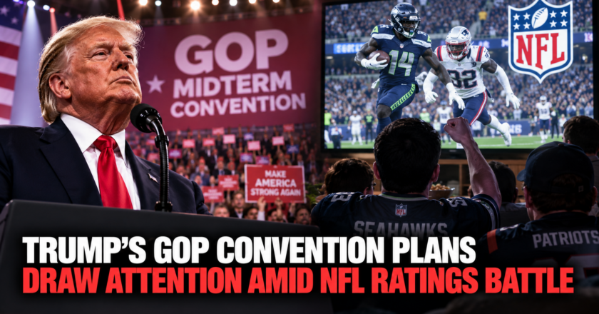 Trump’s GOP Convention Plans Draw Attention Amid NFL Ratings Battle