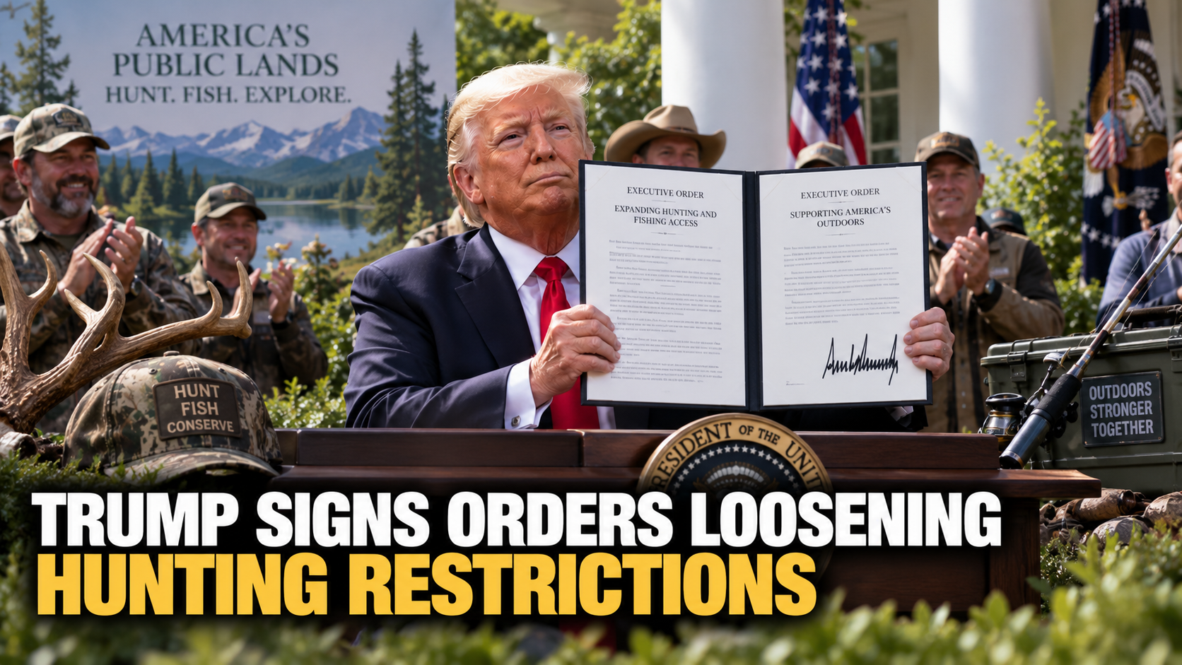 Trump Signs Orders Loosening Hunting Restrictions, Teases Outdoors Act 2.0