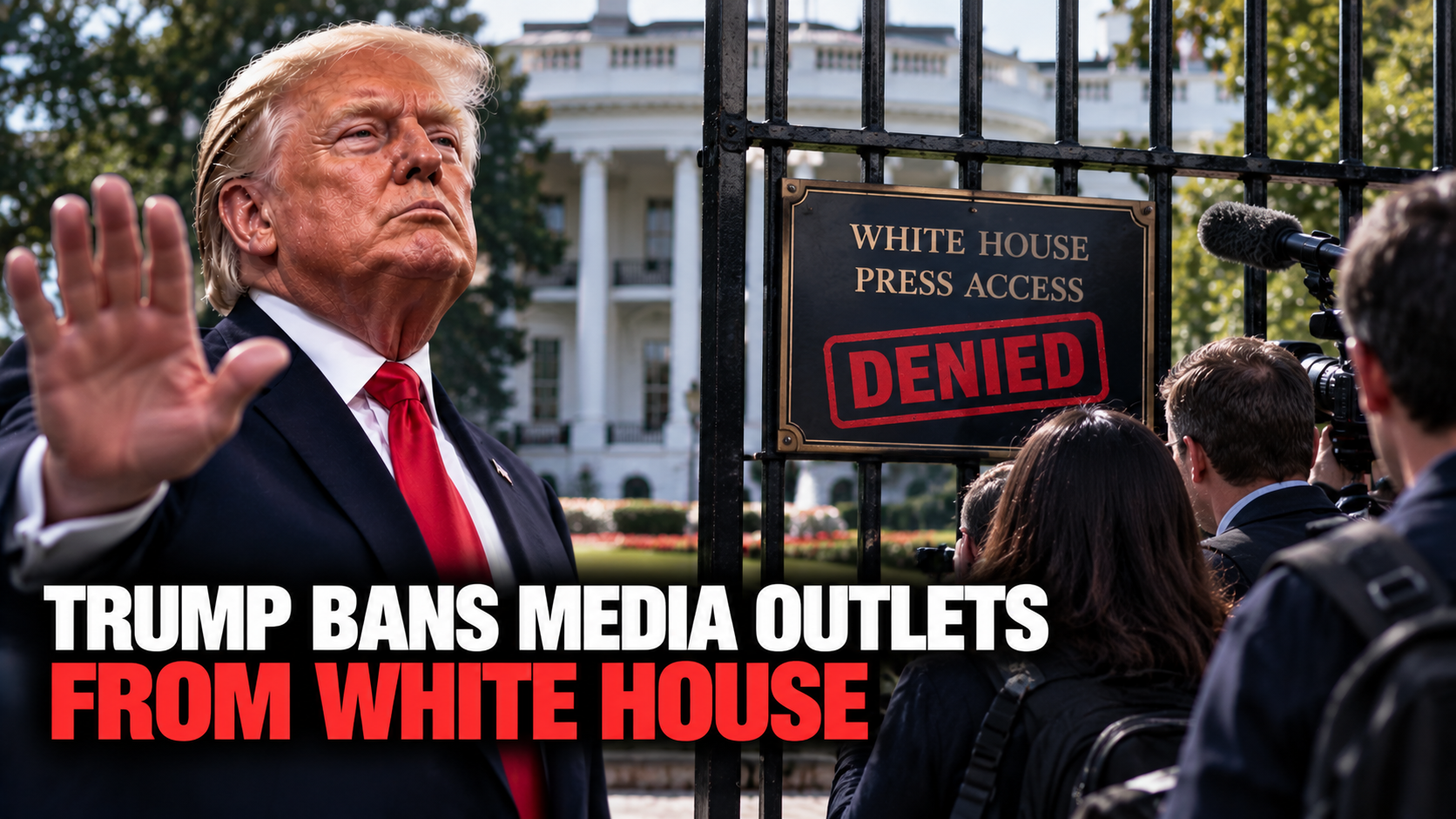 Trump Bans CNN, MS NOW and Politico From White House