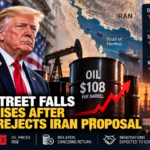 Wall Street Falls as Oil Rises After Trump Rejects Iran Proposal